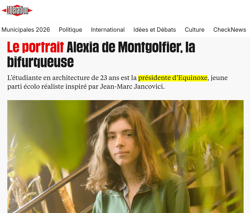 Interview de la présidente nationale Équinoxe